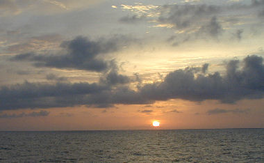 Solnedgang over Atlanterhavet